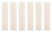 Creative Hobbies 4 Inch Tall Cream Plastic Candle Covers Sleeves Chandelier Socket Covers - Slip Over E12 Candelabra Base Sockets | Set of 6