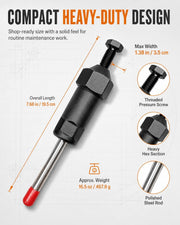 Heavy-Duty Grease Fitting Unclogger Tool, 600 PSI Grease Zerk Cleaner | For Hardened Lubricant Buildup, M6 M8 Compatible for Tractors, Vehicles, Farm & Construction Equipment Use(Long+Short)
