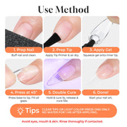 UNA GELLA Gel Nail Glue, Solid Nails Gl ue Gel 40g Lamp Curing Needed Soak Off G LUE Strong Nail G LUE G el for Acrylic Fake Nails Tips Extension Press On Nails for Gelly Tips
