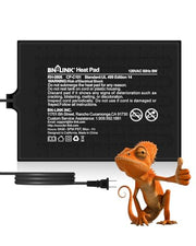 BN-LINK Reptile Heat Pad 6"X8" 8W for 10-20gal Under Tank Terrarium Heating Mat Waterproof for Turtle, Lizard, Frogs, Snake, Hermit Crab