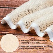 Tatuo 5 Pcs Exfoliating Face and Body Wash Cloths Towel, Beige | Weave Loofah Towel for Body Face, Dual-sided Exfoliating Scrub Massage Cloth, Shower Texture, 10.23x8.66 Inch