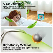 CEROELDA 3 Pack Bathroom Trash Can with Lid, 10L/2.6 Gal Small Garbage Can with Press Top Lid, Slim Plastic Waste Basket for Toilet, Office, Bedroom (Muti 1)
