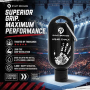 EVMT Brands Liquid Chalk, Mess Free Gym Chalk for Weightlifting, Gymnastics, Rock Climbing, Dancing. Sweat Resistant and Long Lasting for Stronger Grip.
