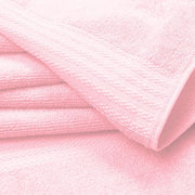 GLAMBURG Ultra Soft 8-Piece Towel Set - 100% Pure Ringspun Cotton, Contains 2 Oversized Bath Towels 27x54, 2 Hand Towels 16x28, 4 Wash Cloths 13x13 - Ideal for Everyday use, Hotel & Spa - Pink
