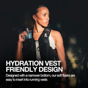 SWIFTER 2x Soft Flask 500ml | Running, Hiking, Cycling Hydration Flask | Collapsible, Leakproof, Reusable | Matt Finish, Sky Blue