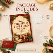 Christmas Gift Card Book for Adults, 5x7 Spiral Bound Gift Card Holder | 12 Surprise Pages | Add Gift Cards or Cash | Write-In Notes | Holiday Keepsake | Stocking Stuffer for Women