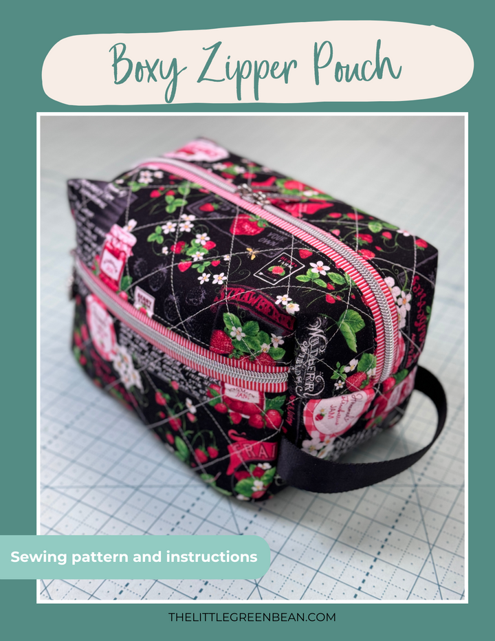 Boxy Zipper Pouch PDF Pattern | Digital Download