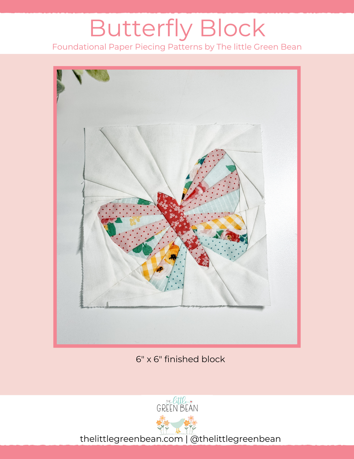 Butterfly FPP Template & Instructions