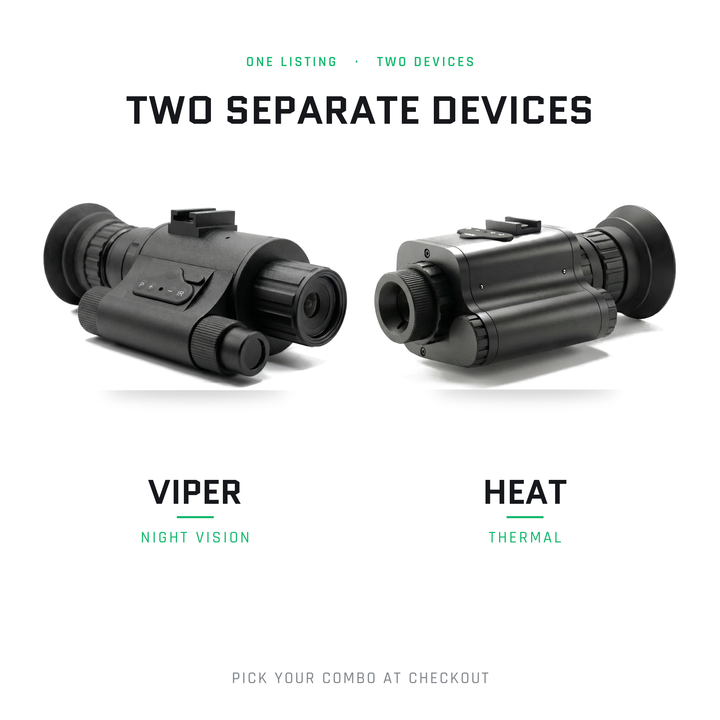 HEAT / VIPER 4.0: Thermal Night Vision Goggle Bridge Combo