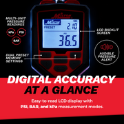 Heavy-Duty Preset Digital Auto Tire Inflator with Gauge, 174 PSI Automatic Inflate & Deflate