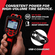 Heavy-Duty Preset Digital Auto Tire Inflator with Gauge, 174 PSI Automatic Inflate & Deflate