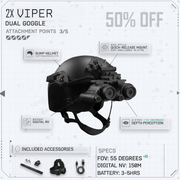[VIP] HEAT Thermal / VIPER Night Vision Goggles Bridgeable Monoculars