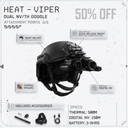 [VIP] HEAT Thermal / VIPER Night Vision Goggles Bridgeable Monoculars