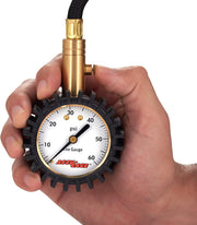 Accu-Gage RH60X Professional Tire Pressure Gauge with Protective Rubber Guard (60 PSI),Straight Chuck