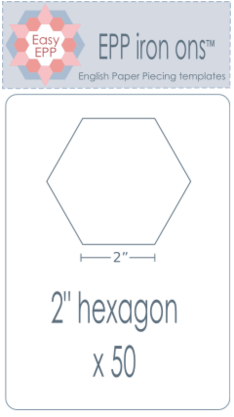 EPP-Iron On's | 2 1/4" hexagon