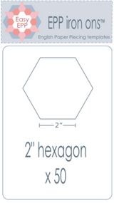EPP-Iron On's | 2 1/4" hexagon