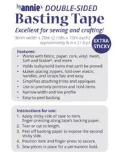 1/8" double sided Basting tape
