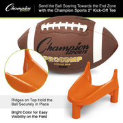 Champion Sports Football Kicking Tee – Heavy-Duty Kickoff Tee in Multiple Styles & Sizes