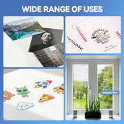 36 Sheets Transparent Laminate Sheets Self Adhesive Laminating Sheets | 8.5x11 inch Waterproof Cold Lamination Sheets Vinyl Overlay Film for Sticker Paper, Cricut Crafts, Photo -100% Clear