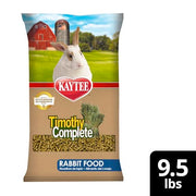 Kaytee Rabbit Food, Timothy Complete Rabbit Food Pellets, 9.5 Pounds | Bunny food for digestion support. Pelleted rabbit feed with timothy hay. High fiber, rabbit pellets, natural chewing