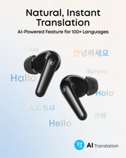 Soundcore P31i by Anker Translation Earbuds with Real-Time Adaptive ANC | Real-Time Adaptive Noise Cancelling, Hi-Res Sound, Translation Earbuds, 50H Playtime, Spatial Audio, Fast Charging, IP55