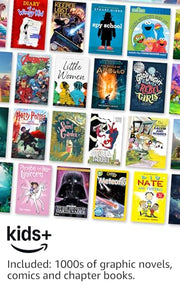 Amazon Kindle Paperwhite Kids 16GB (2024 model) – large 7" glare-free display – Kids read an average of 1+ hour per day with Kindle – Cyber City