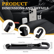 Orvifuly Car Seat Gap Filler 2 Pack for Toyota RAV4 & 4Runner | Fits Grand Highlander, Highlander & Sequoia; EVA gap organizer with emergency window breaker and 1 magnetic sunglasses holder