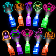 32 Halloween Finger Lights Bulk Party Favors for Kids Goodie Bag Stuffers | Halloween Toys Treats Non Candy Classroom Prizes Trick or Treat Bucket Toys Pinata Fillfer