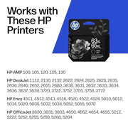 HP 63XL/65XL Black High-Yield Ink Cartridge (Replaces Both 63XL & 65XL) | Works with AMP; DeskJet 1100, 2100, 2600, 3600; Envy 4500, 5000; OfficeJet 3800, 4600, 5200 Series | B7RT5AN