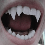 Zhanmai 12 Pairs Vampire Teeth Fangs 4 Sizes Halloween Party Accessories | Fake Vampire Fangs for Cosplay, Halloween Party Costume Accessories, Masquerade Dress up Favors, 12 Pairs 4 Sizes 2 Pellets