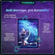 TitanShield Premium Card Sleeves | Compatible with Pokemon, One Piece, Lorcana, Flesh & Blood, & Magic The Gathering MTG | (150 Sleeves - Standard) (1, Clear, Standard | 66x91mm)