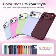 GONEZ for iPhone 18 Pro-Max Case/17 Pro Max Case, Compatible with MagSafe | Burgundy, Screen Protector, Full Camera Protection, Premium Silicone Cover Shockproof Drop Protection Slim Phone Case