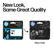HP 910 Black Ink Cartridge | Works with OfficeJet 8010, 8020 Series, OfficeJet Pro 8020, 8030 Series | Eligible for Instant Ink | 3YL61AN