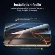 NEW'C for iPhone 17, iPhone 17 Pro, iPhone 16 Pro Screen Protector | 3 Pack, HD Clear, Easy Installation Tool Included, Tempered Glass, 9H Hardness, Scratch Resistant, Bubble Free