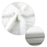 Konsait Plush Christmas Tree Skirt - Round Snow White Xmas Tree Mat Base Cover for Holiday Home Decorations,31Inch/78CM
