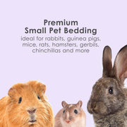Kaytee Clean & Cozy Lavender Paper Bedding for Guinea Pigs, 49.2 Liters | Fresher habitats with rabbit bedding. Hamster bedding for small pets. 99% dust-free, absorbs 6x, lavender bedding