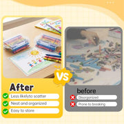 Crayon Box Compatible with Crayola Crayons 24 Count, Crayon Storage Box | Back to School Supplies, Plastic Crayon Box Holder for Crayola 24 Count Crayons, Only Crayon Box, Holds 24 Crayon