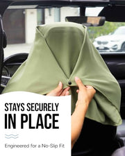 Seat Hoodie Microfiber Seat Hoodie Hooded Towel Seat Cover (Black) | Keep Your Seats Clean & Dry - Machine Washable, Universal Fit Protects Against Sweat, Wet Gear & Sandy Beach Trips