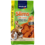 Vitakraft Slims Carrot Small Animal Treats – Light, Healthy Food Bites - Crispy Carrot Treats for Rabbits, Guinea Pigs, Hamsters & Chinchillas (10oz)