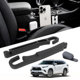 Orvifuly Car Seat Gap Filler 2 Pack for Toyota RAV4 & 4Runner | Fits Grand Highlander, Highlander & Sequoia; EVA gap organizer with emergency window breaker and 1 magnetic sunglasses holder