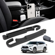 Orvifuly Car Seat Gap Filler 2 Pack for Toyota RAV4 & 4Runner | Fits Grand Highlander, Highlander & Sequoia; EVA gap organizer with emergency window breaker and 1 magnetic sunglasses holder