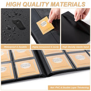 Card Binder 9 Pocket Storage 360 Card Binder,Trading Card Binder (Black) | Senior and Sturdy Side-Loading Album,Intended For YuGiOh,MTG, TCG,Game Cards & Baseball Card Binde