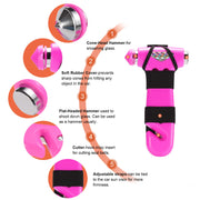 THINKWORK 3-in-1 Pink Car Safety Hammer Gift for Women, Family, Children | Auto Emergency Escape Hammer with Window Breaker and Seat Belt Cutter, Safety Emergency Car Escape Tool for Car Accidents
