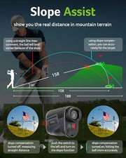 Acer Gadget Golf Rangefinder with Slope On/Off, 800/1200Yards, Golf Gifts | 6X Magnification with Flag Pole Locking Vibration, Rechargeable Battery with Magnetic Stripe, Golf Accessories for Men.