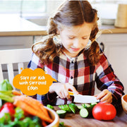 Hartya Knives for Kids, 6-Piece Kitchen Cooking and Baking Knife Set, Children's Knives for Real Cooking, BPA-Free Kids' Toddler Tool