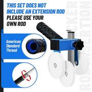LookFox Backer Rod Insertion Tool, Depth - Adjustable with Auxiliary Wheels | with 4 Interchangeable Wheels, for Concrete Joint Sealing, Road Construction and Construction Projects