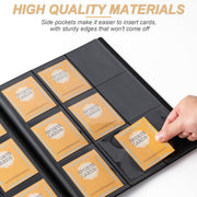 Card Binder 9 Pocket Storage 360 Card Binder,Trading Card Binder (Black) | Senior and Sturdy Side-Loading Album,Intended For YuGiOh,MTG, TCG,Game Cards & Baseball Card Binde