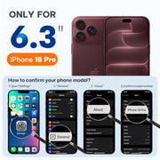 Miracase Magnetic for iPhone 18 Pro Case, Silicone, Burgundy | Compatible with MagSafe, Soft Microfiber Lining,Shockproof Drop Protection Phone Case for 18 Pro