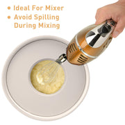 Wildone Mixing Bowls with Airtight Lids Set, 5PCS Stainless Steel Nesting Bowls with Grater Attachments & Non-Slip Bottoms, Size 5, 3, 2, 1.5, 0.63 QT, Great for Mixing & Serving, Khaki