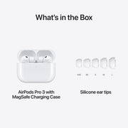 Apple AirPods Pro 3 Wireless Earbuds with Active Noise Cancellation | Live Translation, Heart Rate Sensing, Hearing Aid Feature, Bluetooth Headphones, Spatial Audio, USB-C Charging